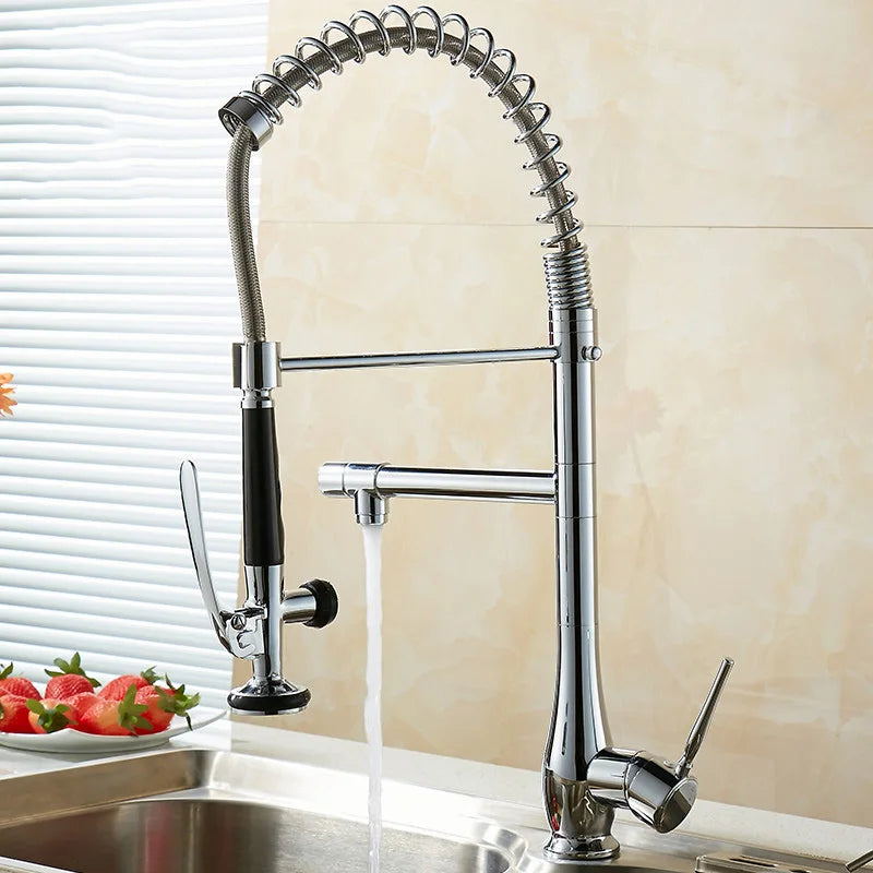 Riviera Tall Pull-Out Kitchen Faucet