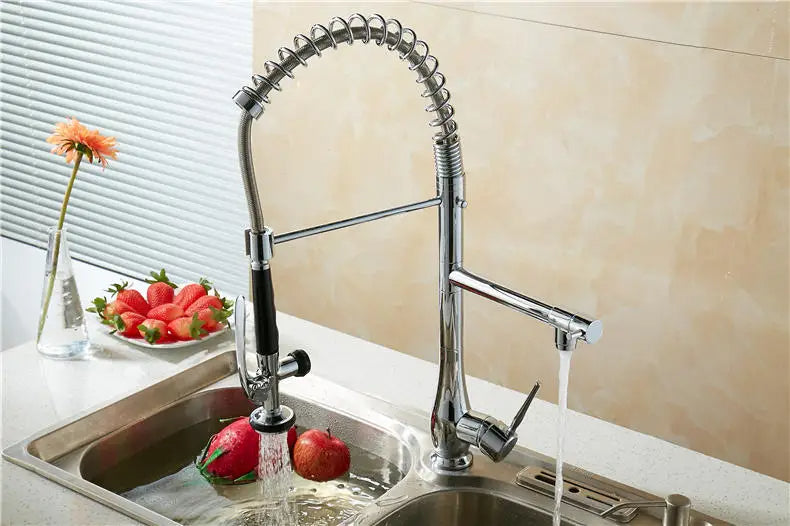 Riviera Tall Pull-Out Kitchen Faucet