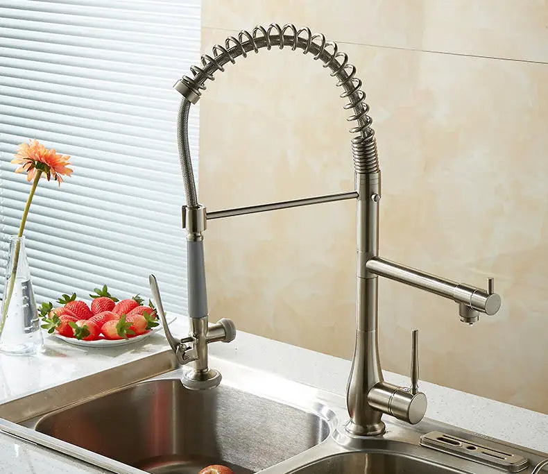 Riviera Tall Pull-Out Kitchen Faucet